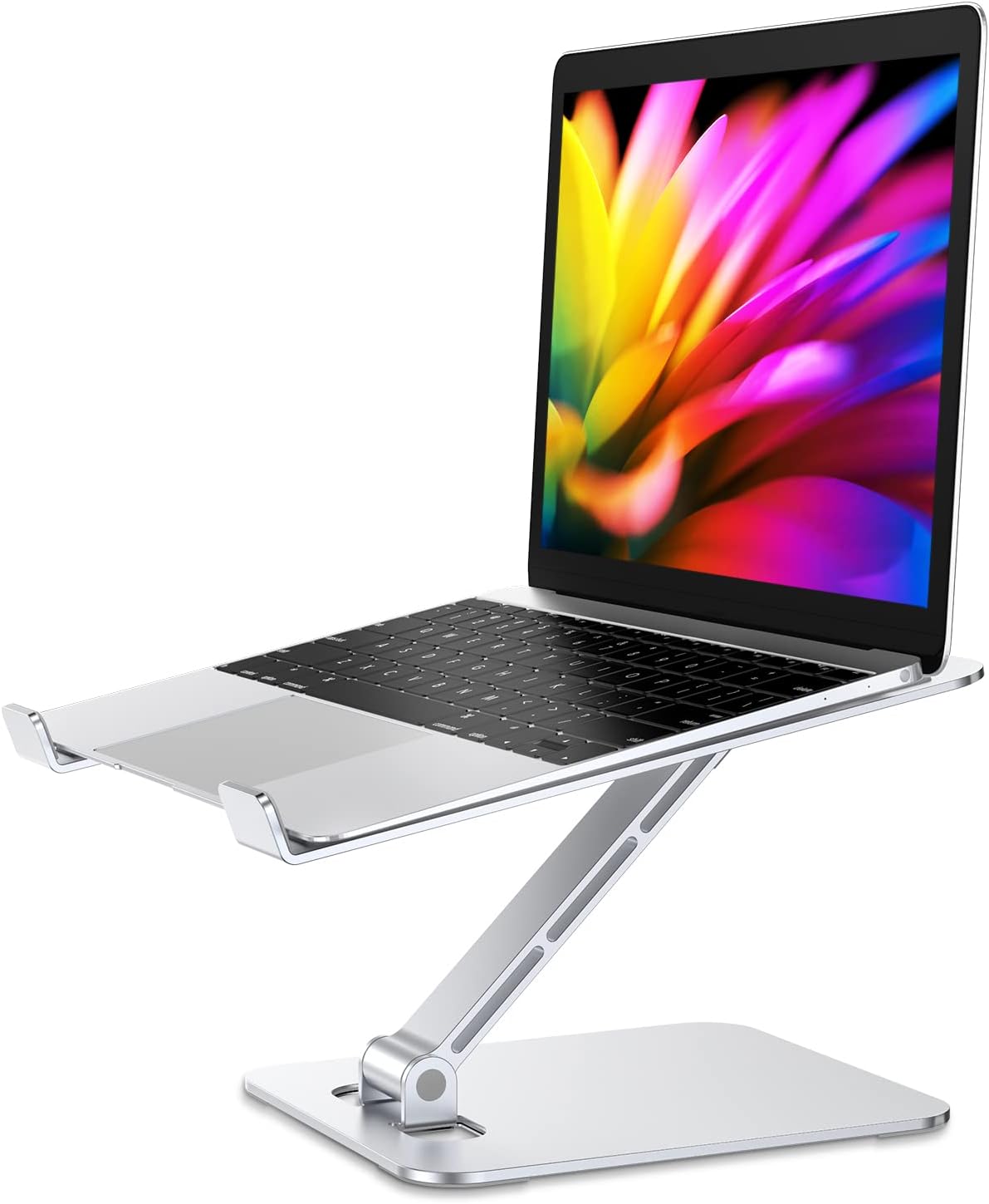 Babacom Laptop Ständer Höhenverstellbar, Faltbarer Laptop Stand aus Aluminiumlegierung Ergonomischer, Belüfteter Laptopständer Babacom Laptop Ständer Höhenverstellbar, Faltbarer Laptop Stand aus Aluminiumlegierung Ergonomischer, Belüfteter Laptopständer